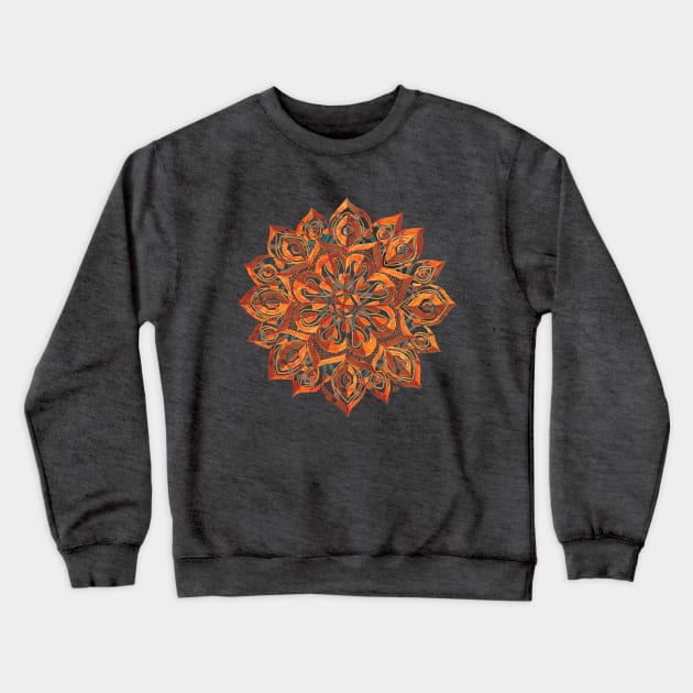 Orange Star Crewneck Sweatshirt by kasia_dippel